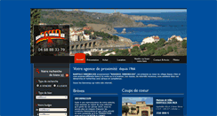 Desktop Screenshot of banyuls-immobilier.fr