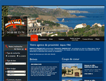 Tablet Screenshot of banyuls-immobilier.fr